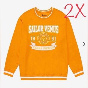 2X Pretty Guardian Sailor Moon Sailor Venus Varsity Crewneck